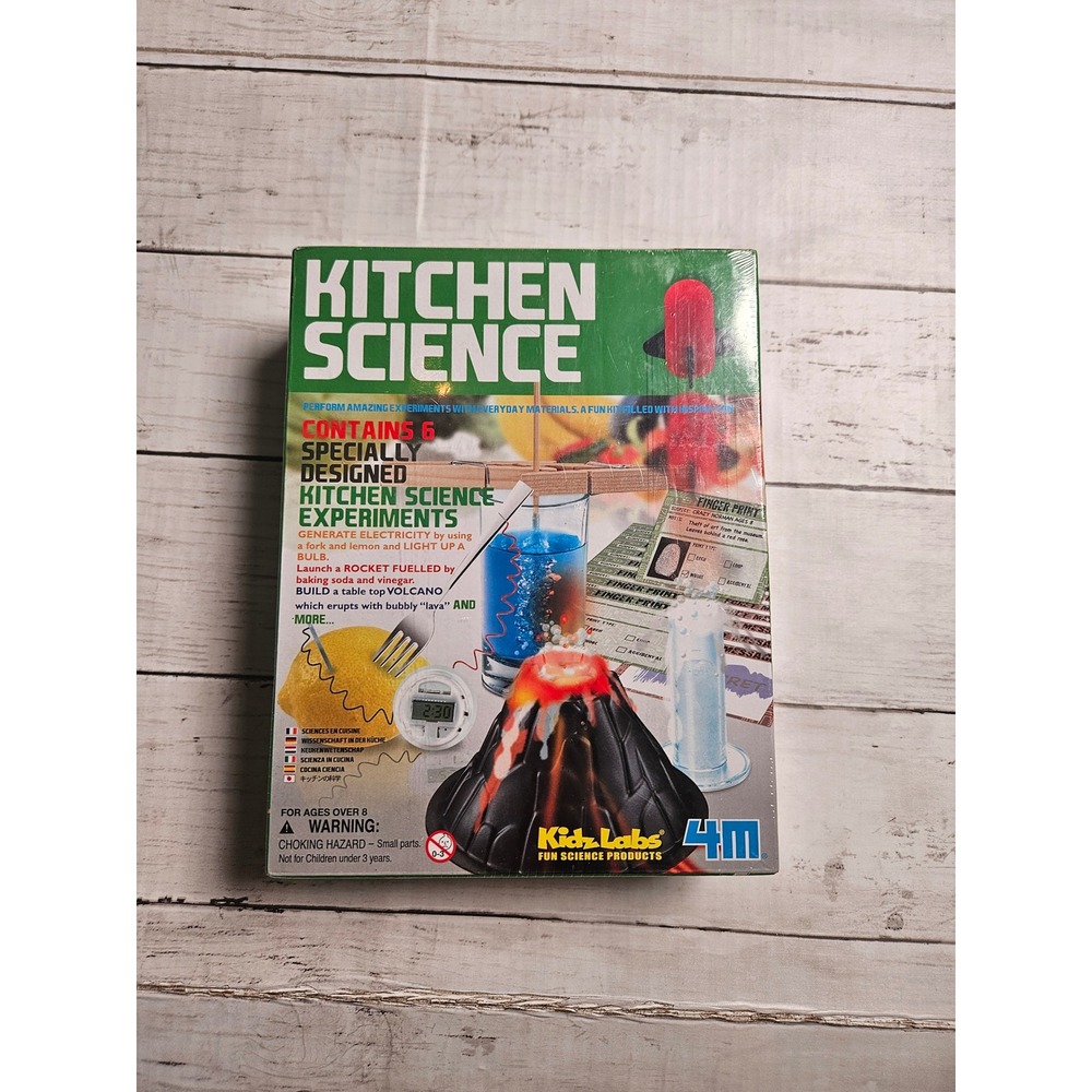 4M KidzLabs Kitchen Science Kit 6 Experiments STEM Educational Toy‎ New